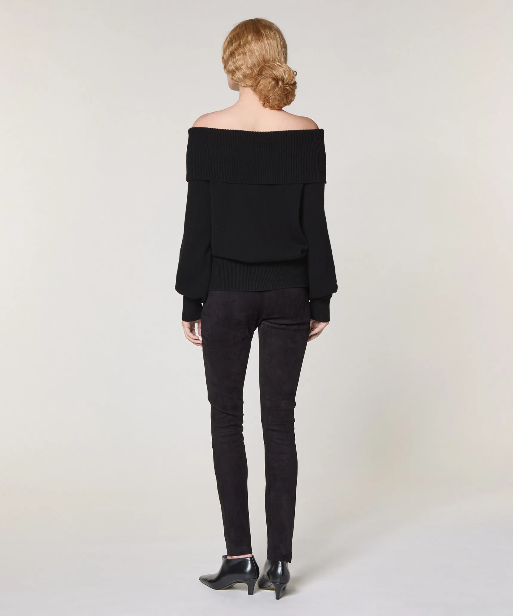 Online Rodier Pull col bateau en laine noir