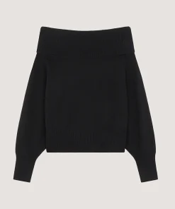 Online Rodier Pull col bateau en laine noir