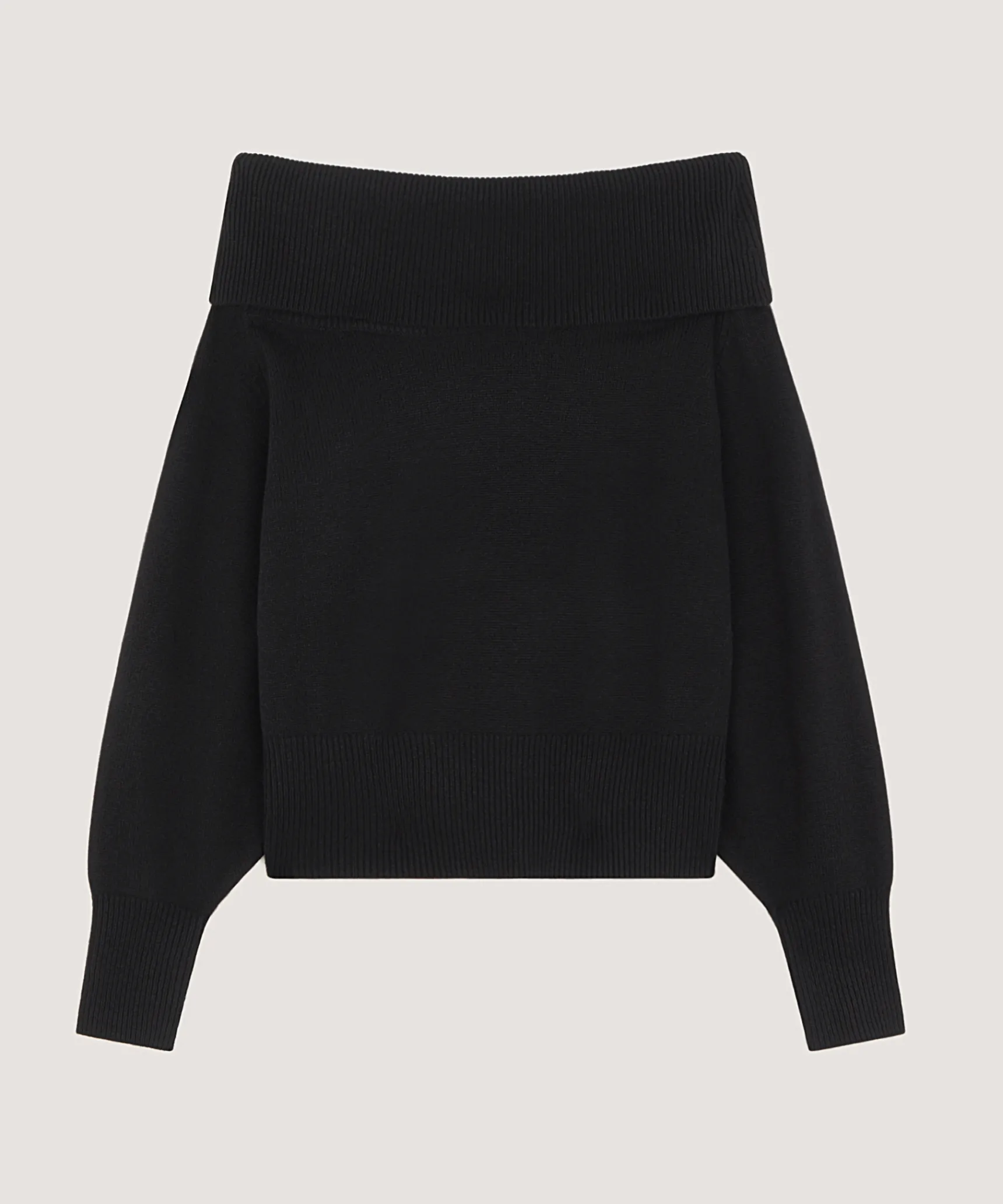 Online Rodier Pull col bateau en laine noir