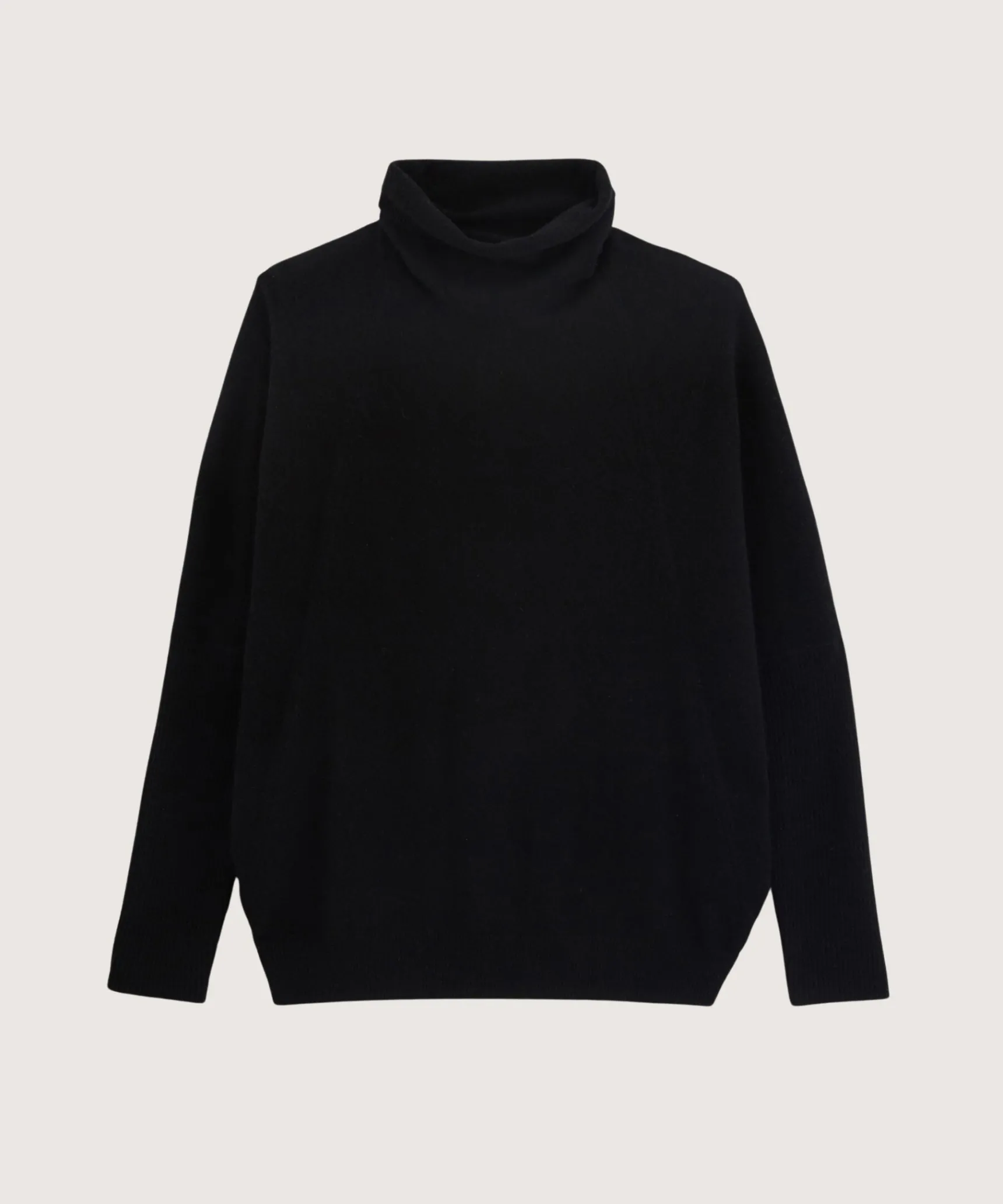 Clearance Rodier Pull col montant oversize en cachemire 4 fils noir