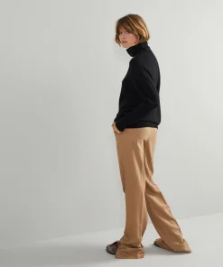 Clearance Rodier Pull col montant oversize en cachemire 4 fils noir