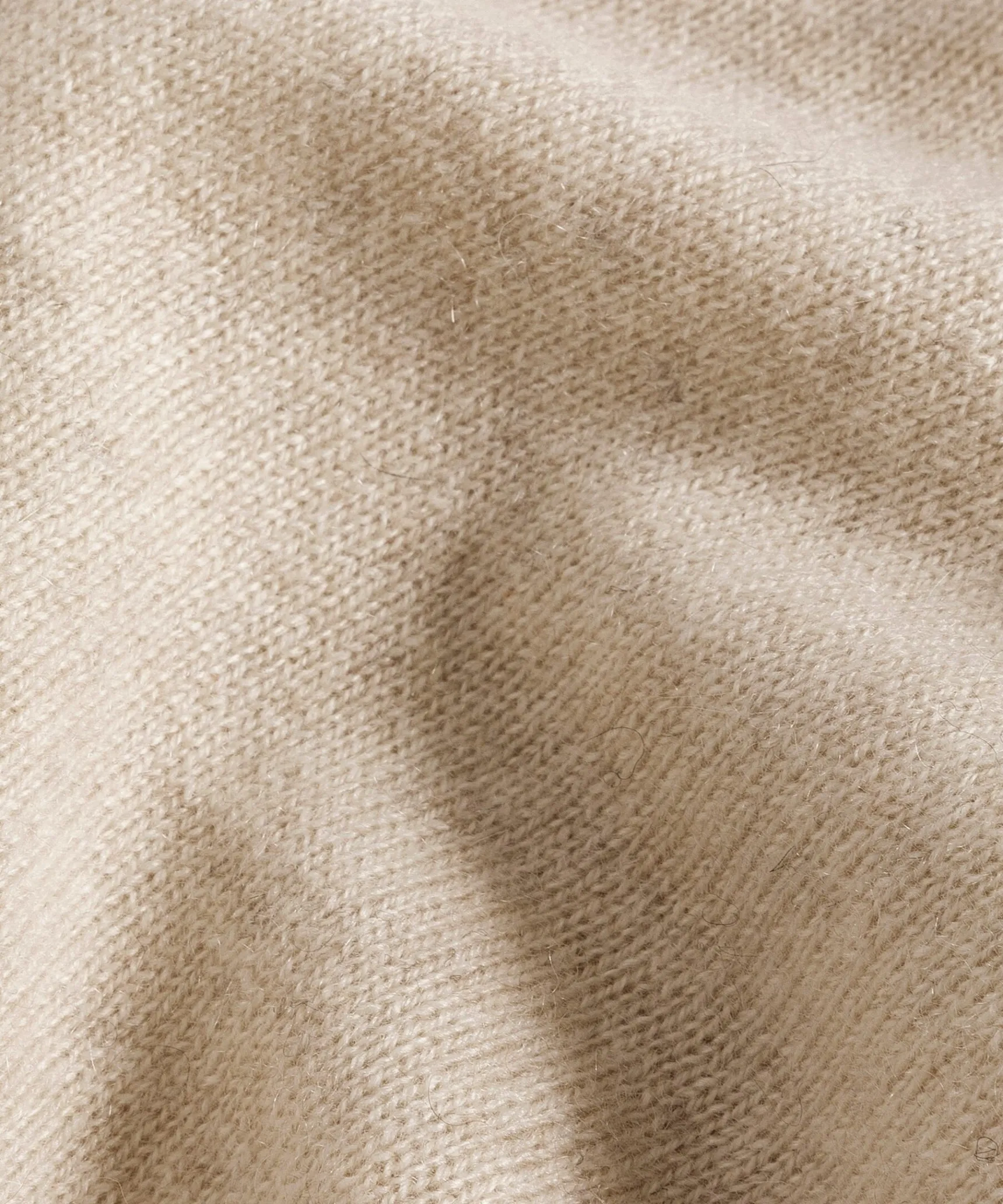 Outlet Rodier Pull col rond en cachemire blanc creme