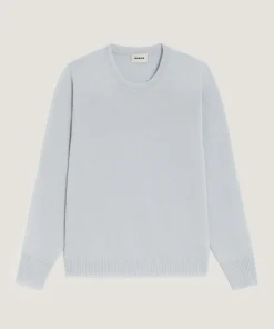 Discount Rodier Pull col rond en cachemire bleu ciel