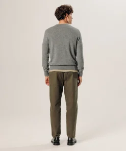 Discount Rodier Pull col rond en cachemire gris moyen