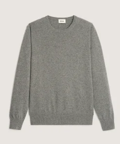 Discount Rodier Pull col rond en cachemire gris moyen