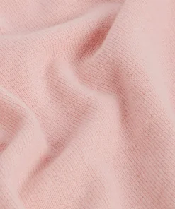 Clearance Rodier Pull col rond en cachemire rose poudre