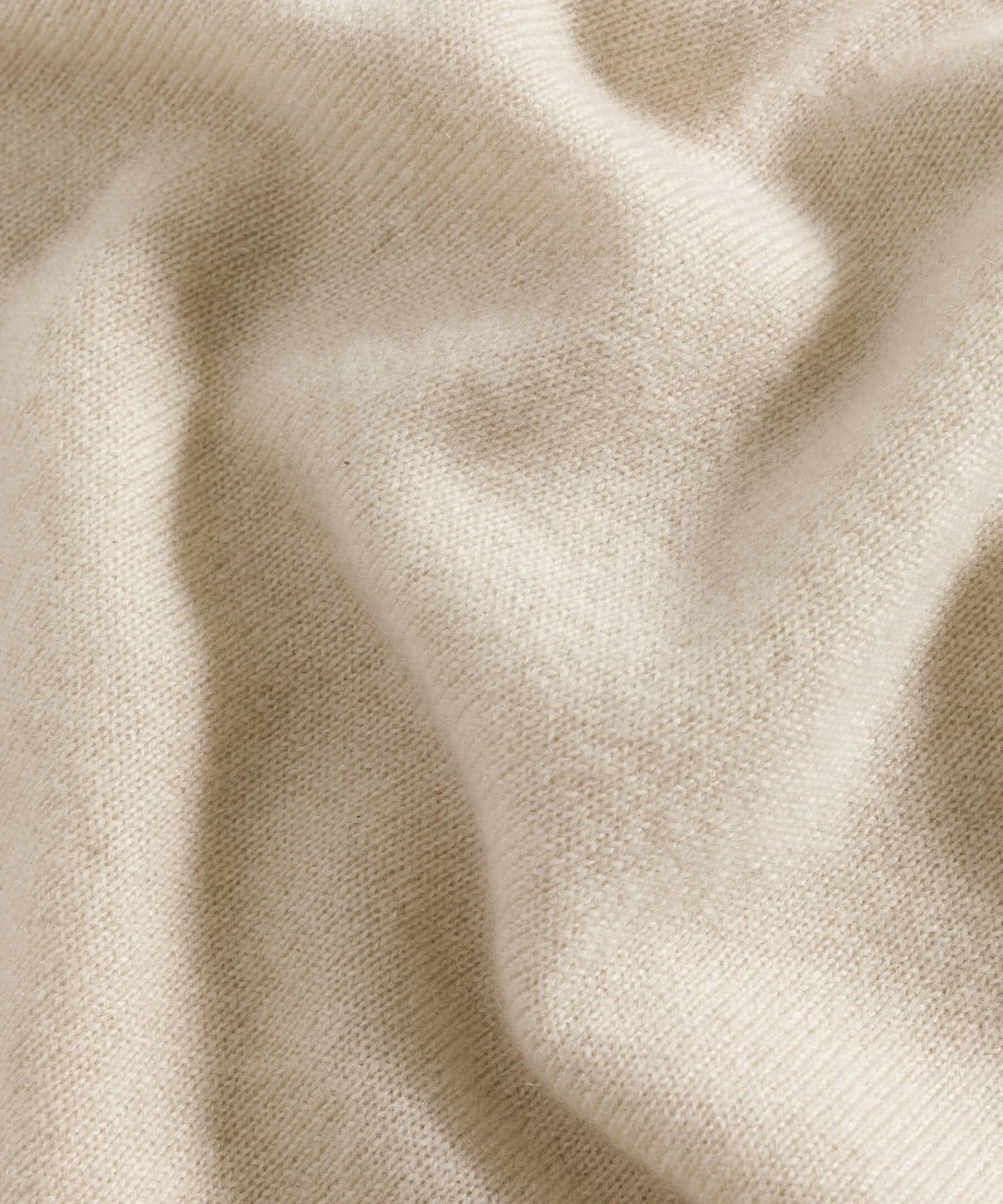 Online Rodier Pull col rond en cachemire beige