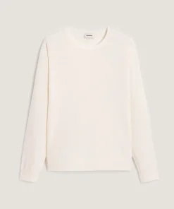Sale Rodier Pull col rond en laine mérinos blanc