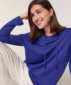 Sale Rodier Pull col rond en laine mérinos bleu outremer