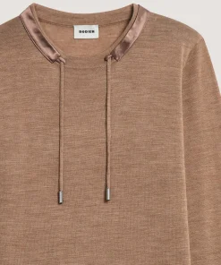 Sale Rodier Pull col rond en laine mérinos beige ficelle