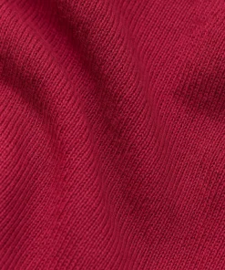New Rodier Pull col rond en maille fine rouge grenat