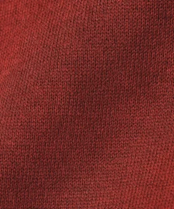 Outlet Rodier Pull col rond en maille fine rouge brique