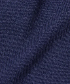 Rodier Pull col rond en maille fine bleu denim
