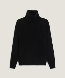 Clearance Rodier Pull col roulé en cachemire noir