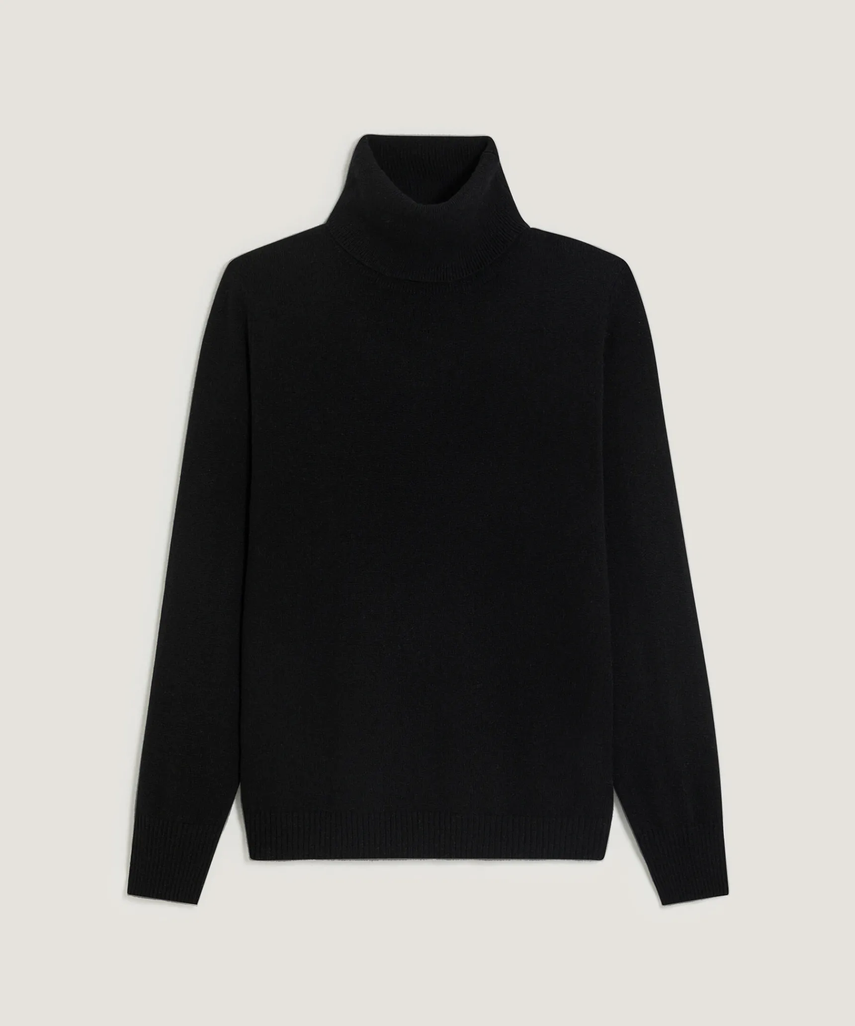 Clearance Rodier Pull col roulé en cachemire noir