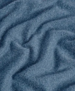 New Rodier Pull col roulé en cachemire bleu