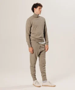 Hot Rodier Pull col roulé en cachemire beige