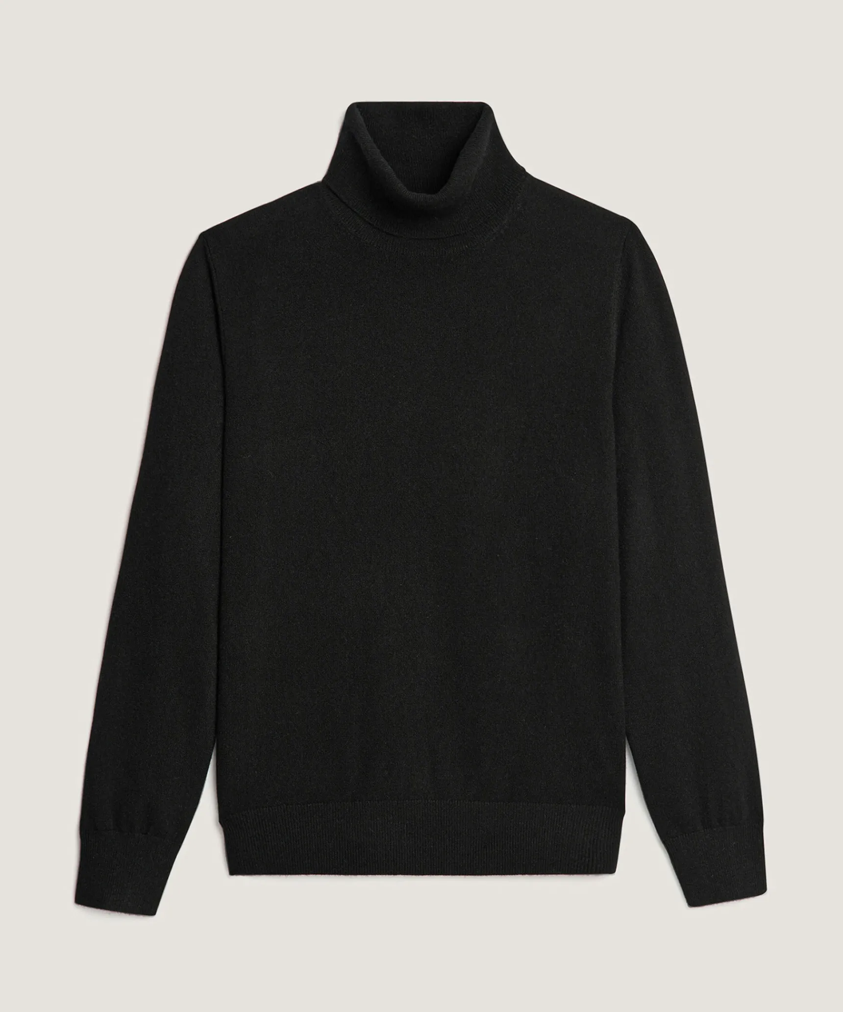 New Rodier Pull col roulé en cachemire noir