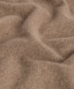 Clearance Rodier Pull col roulé en cachemire taupe chiné