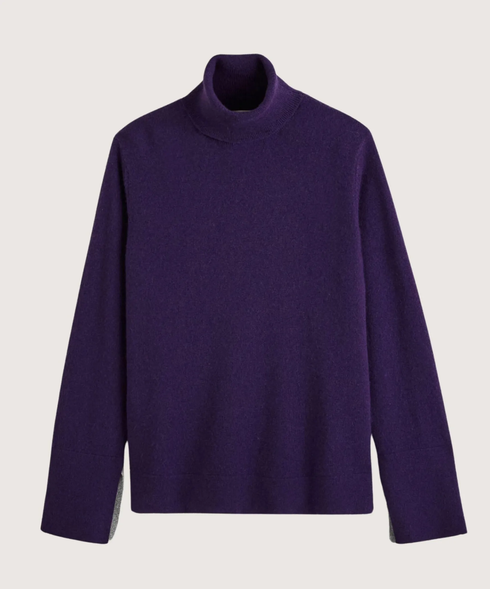 Sale Rodier Pull col roulé en cachemire violet foncé