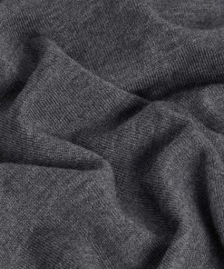 Hot Rodier Pull col roulé en laine mérinos gris foncé