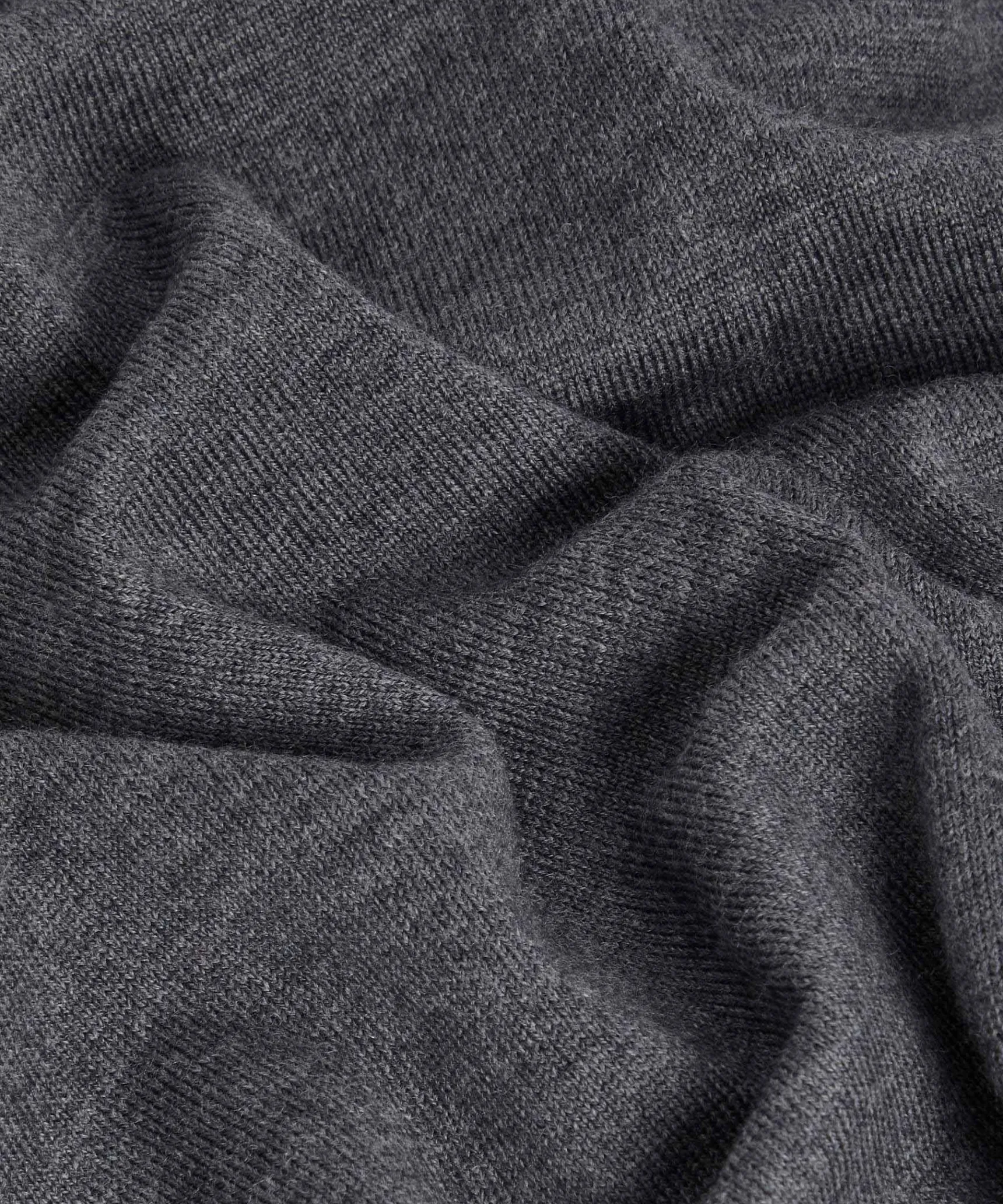 Hot Rodier Pull col roulé en laine mérinos gris foncé