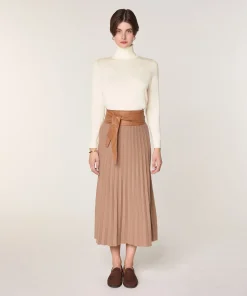 Online Rodier Pull col roulé en laine mérinos blanc écru
