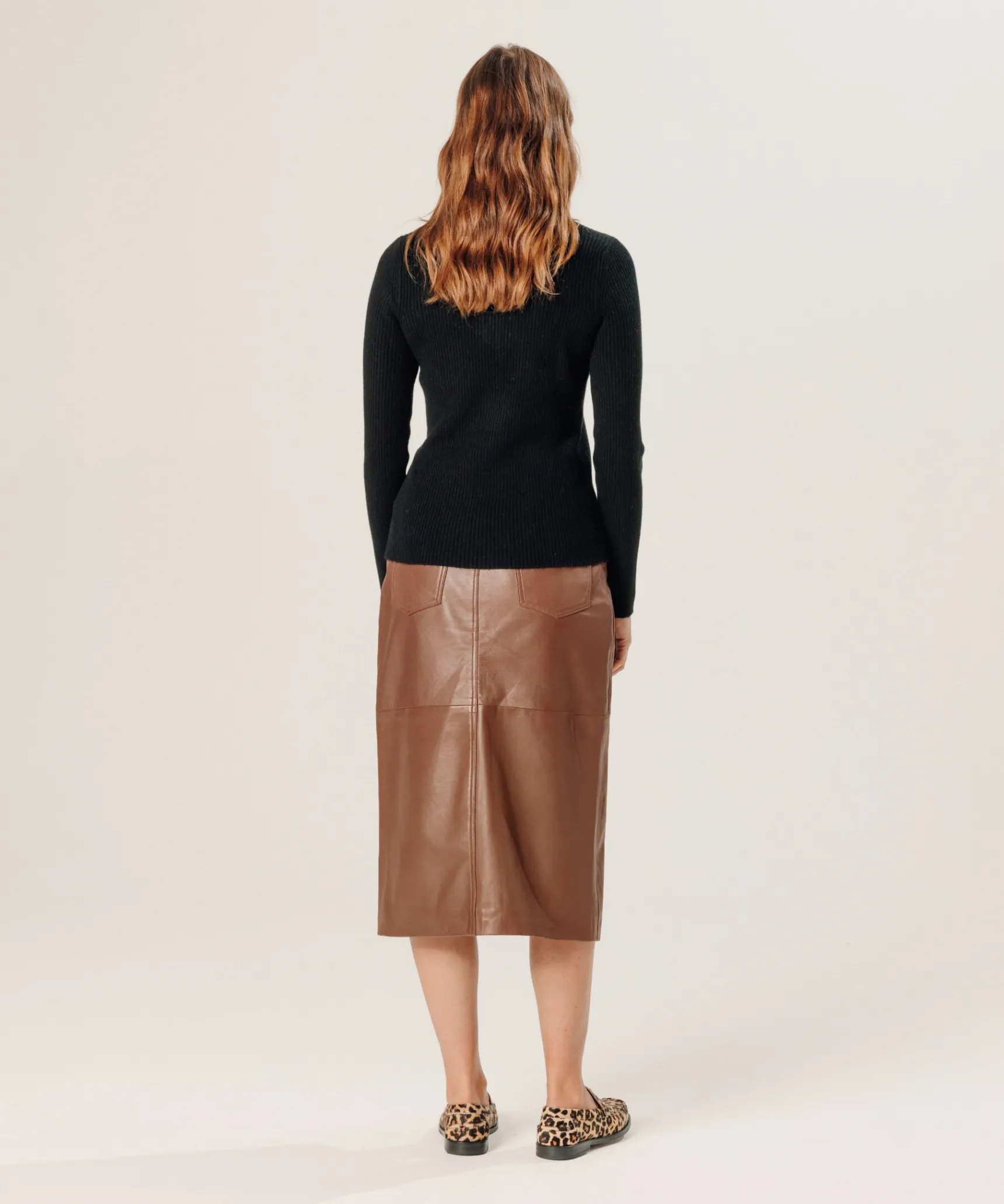 Hot Rodier Pull col tunisien en cachemire noir