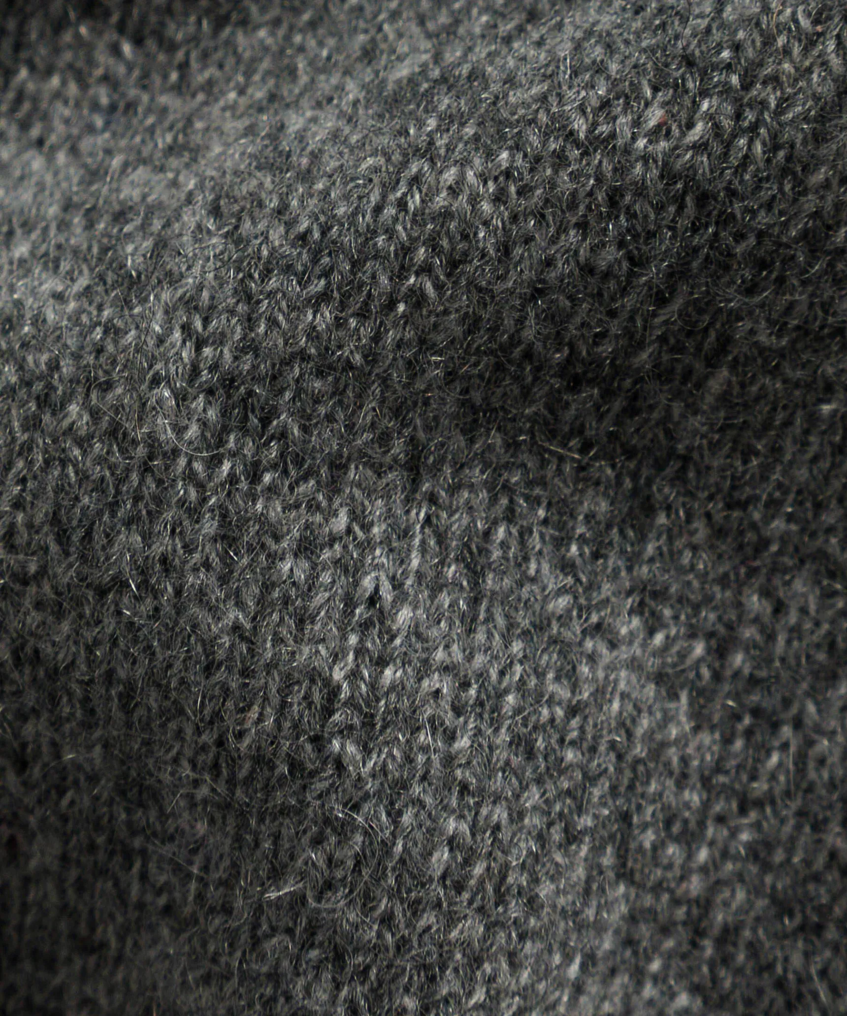 Rodier Pull col tunisien en cachemire gris moyen