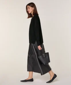 Outlet Rodier Pull col tunisien en laine mérinos noir