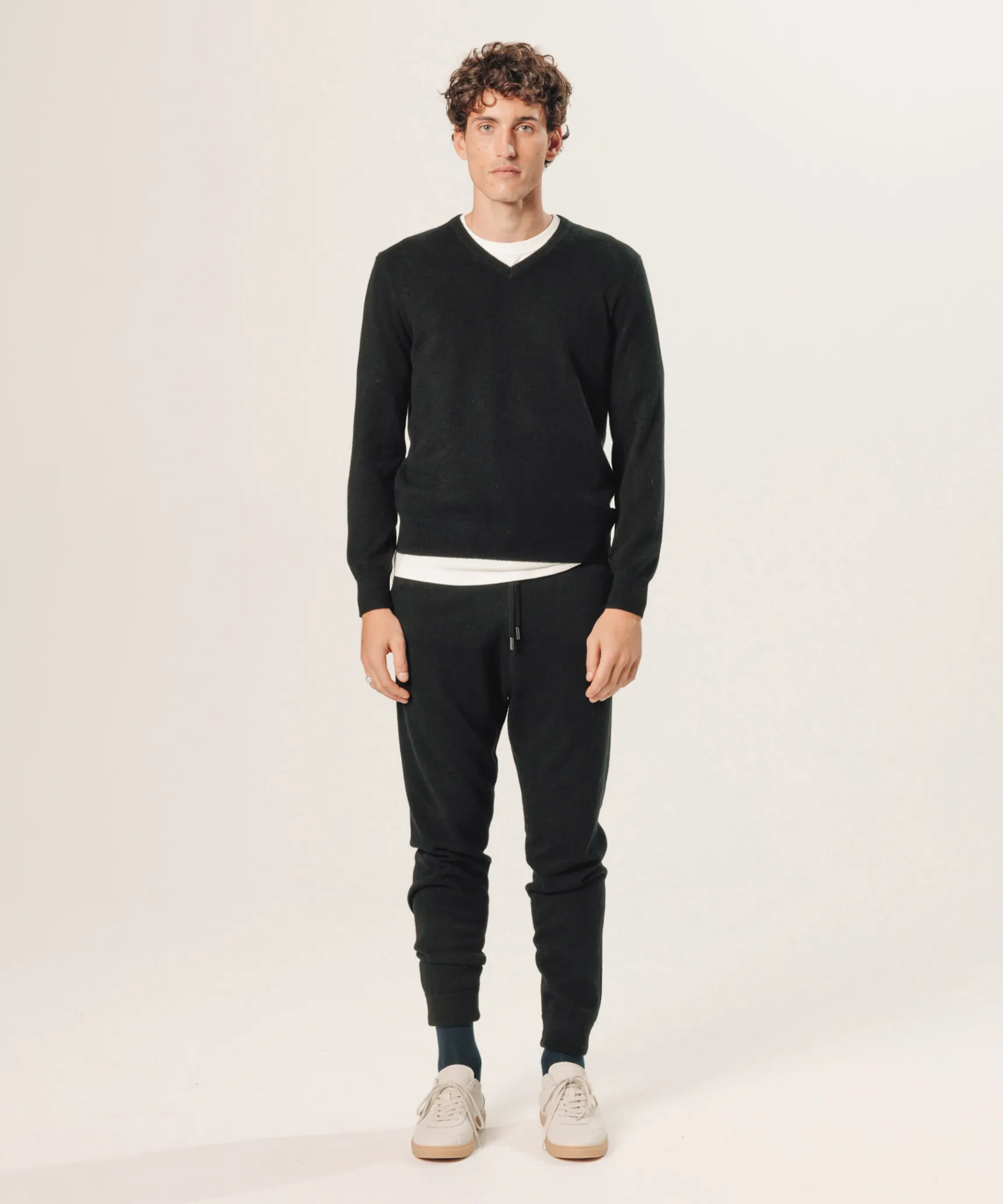New Rodier Pull col V en cachemire noir