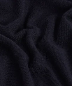New Rodier Pull col V en laine mérinos bleu nuit