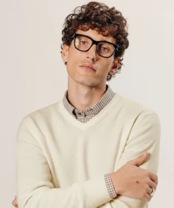 Rodier Pull col V en laine mérinos blanc écru