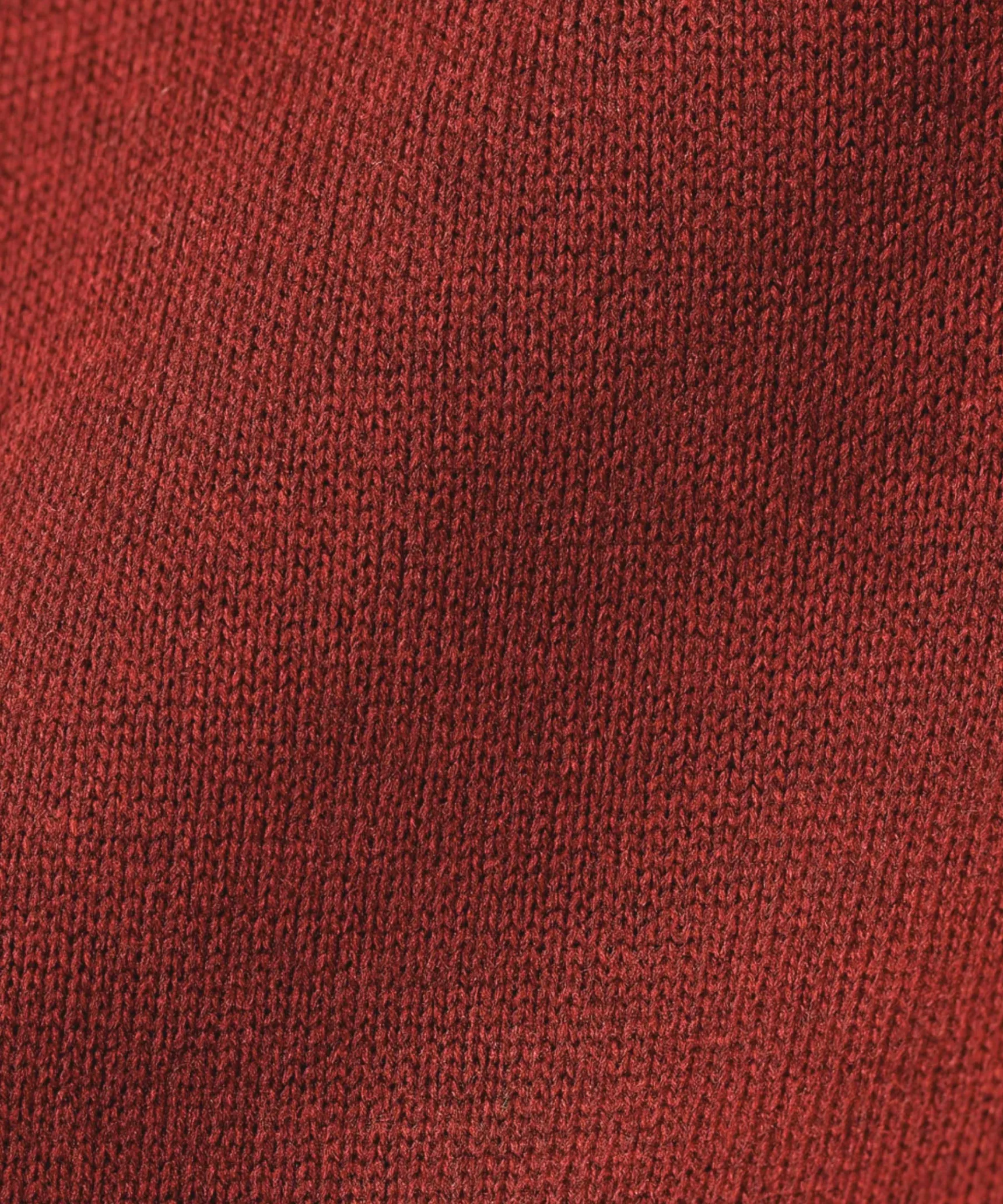 Hot Rodier Pull col V en maille fine rouge brique