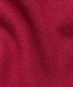 Clearance Rodier Pull col V en maille fine rouge grenat