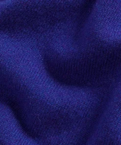 Outlet Rodier Pull col V oversize en cachemire bleu outremer
