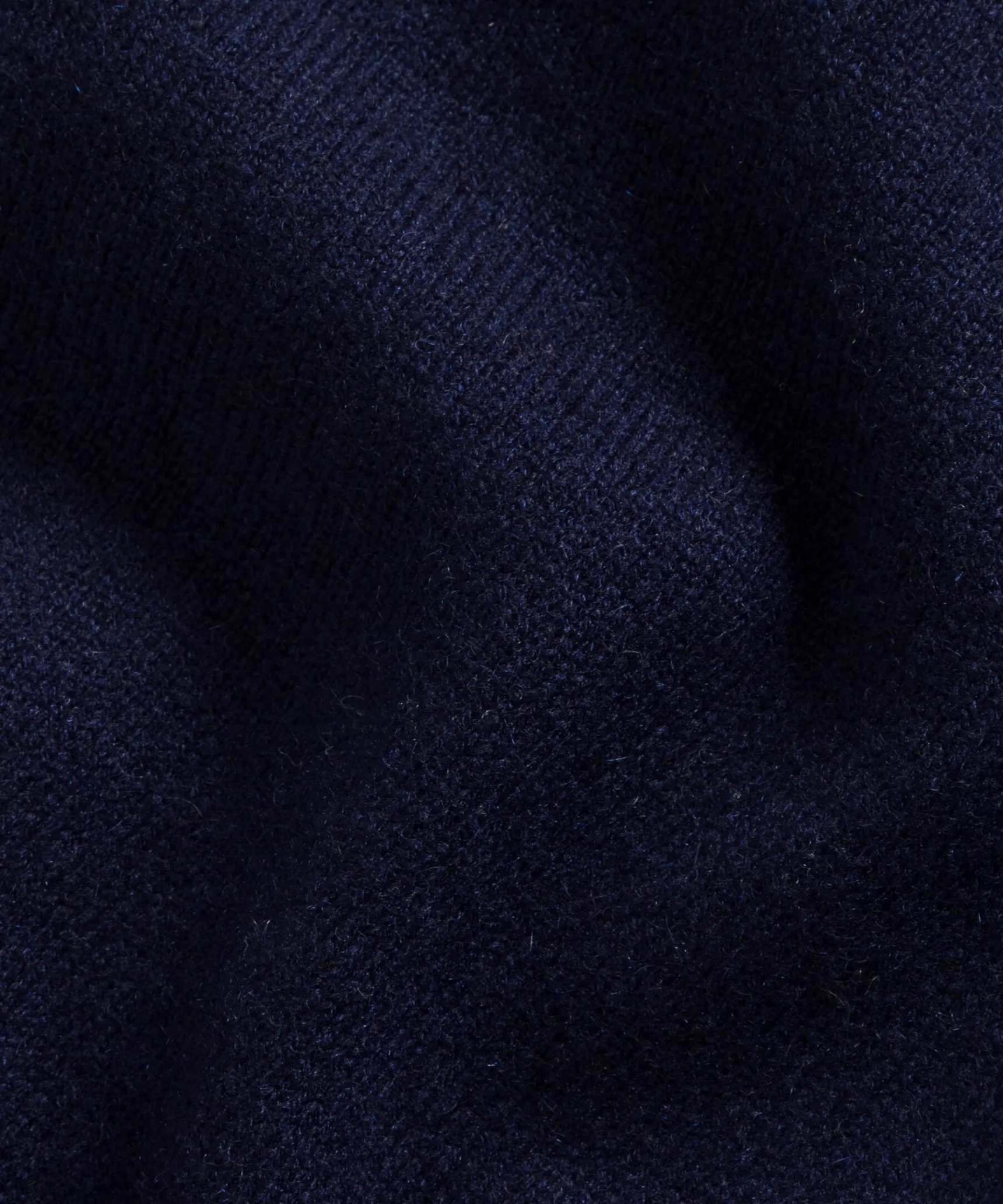 Outlet Rodier Pull col V oversize en cachemire bleu marine