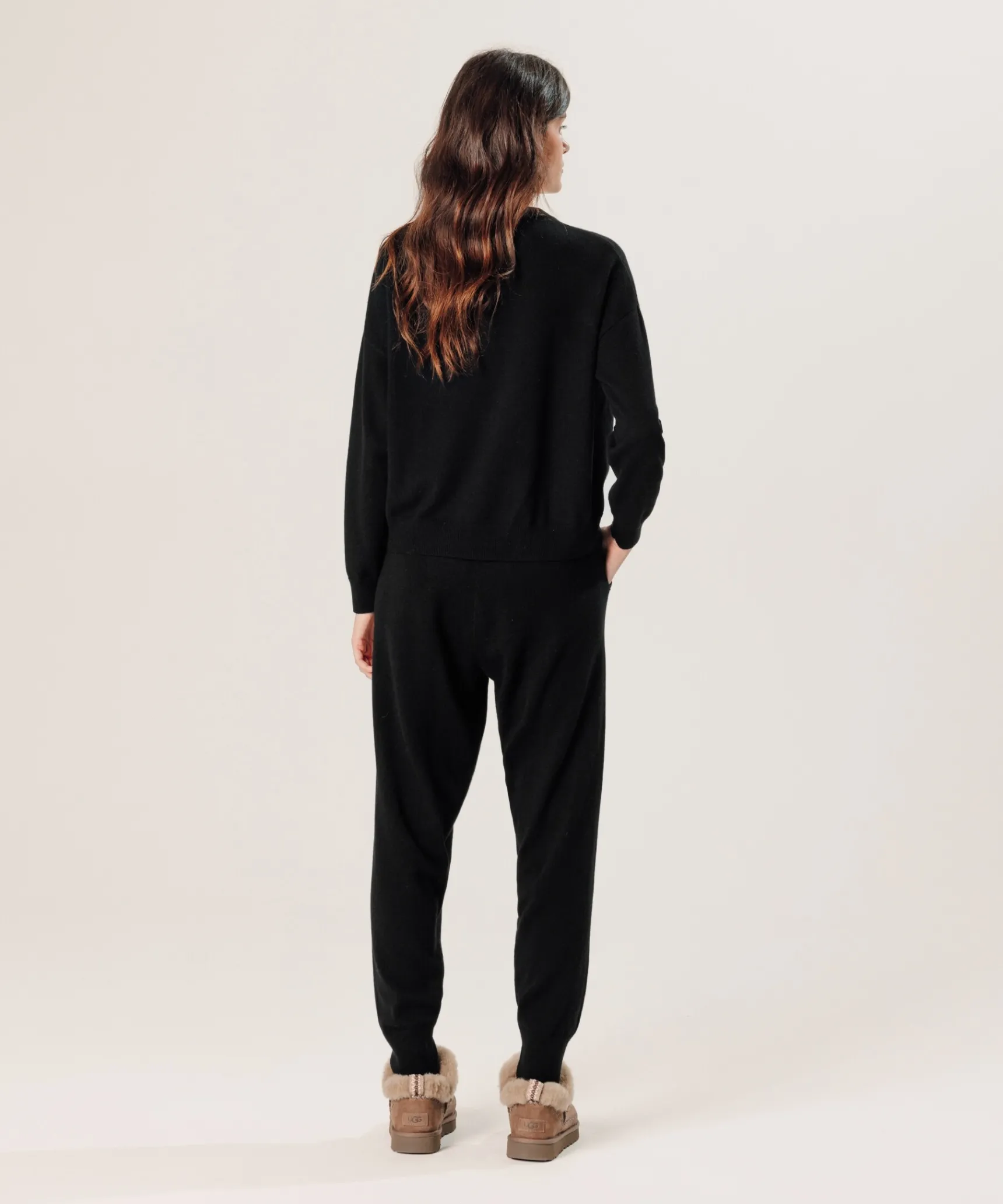 Clearance Rodier Pull large en cachemire noir