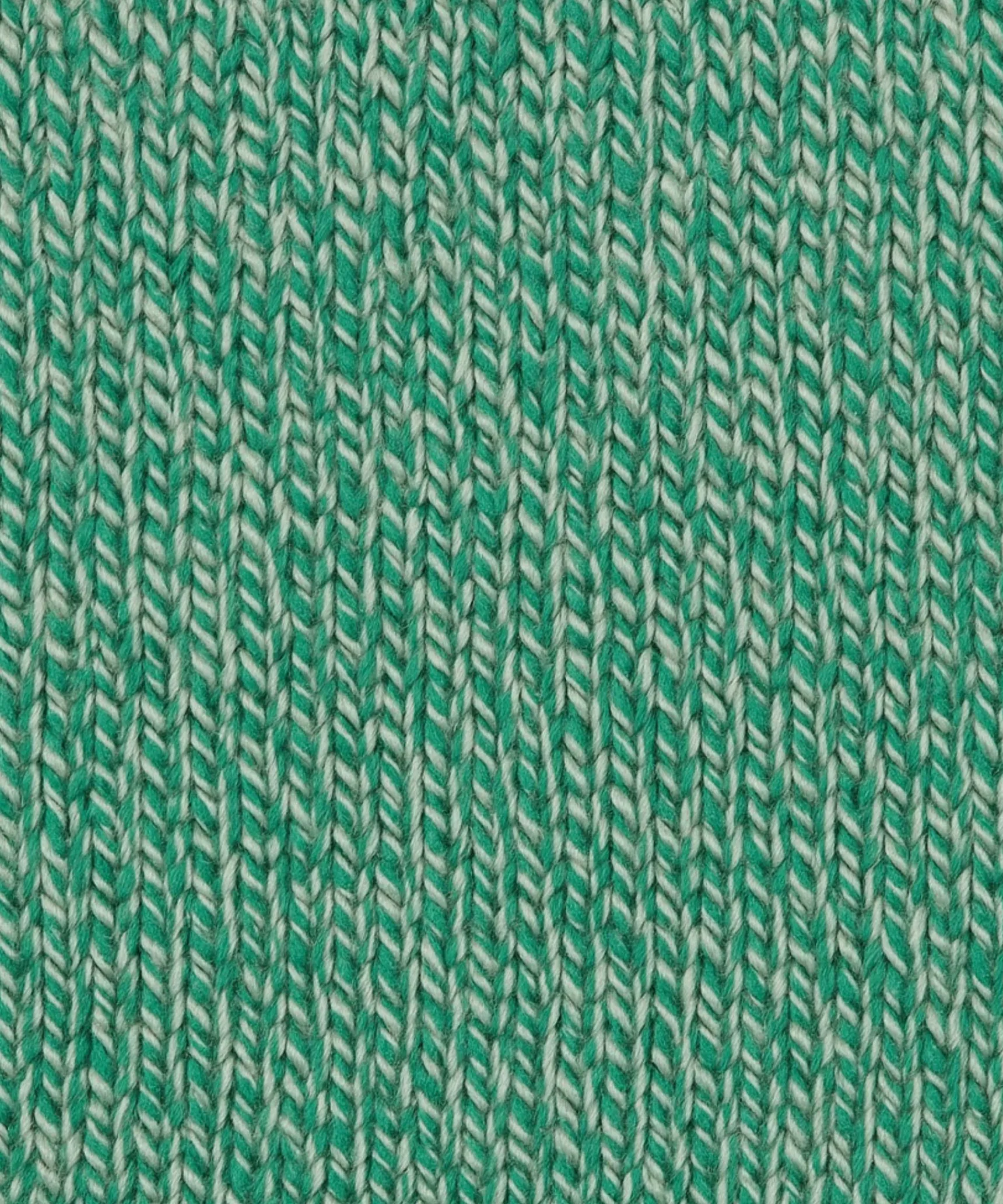 New Rodier Pull long col montant manches courtes chiné vert