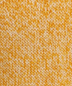 Hot Rodier Pull long col montant manches courtes chiné jaune