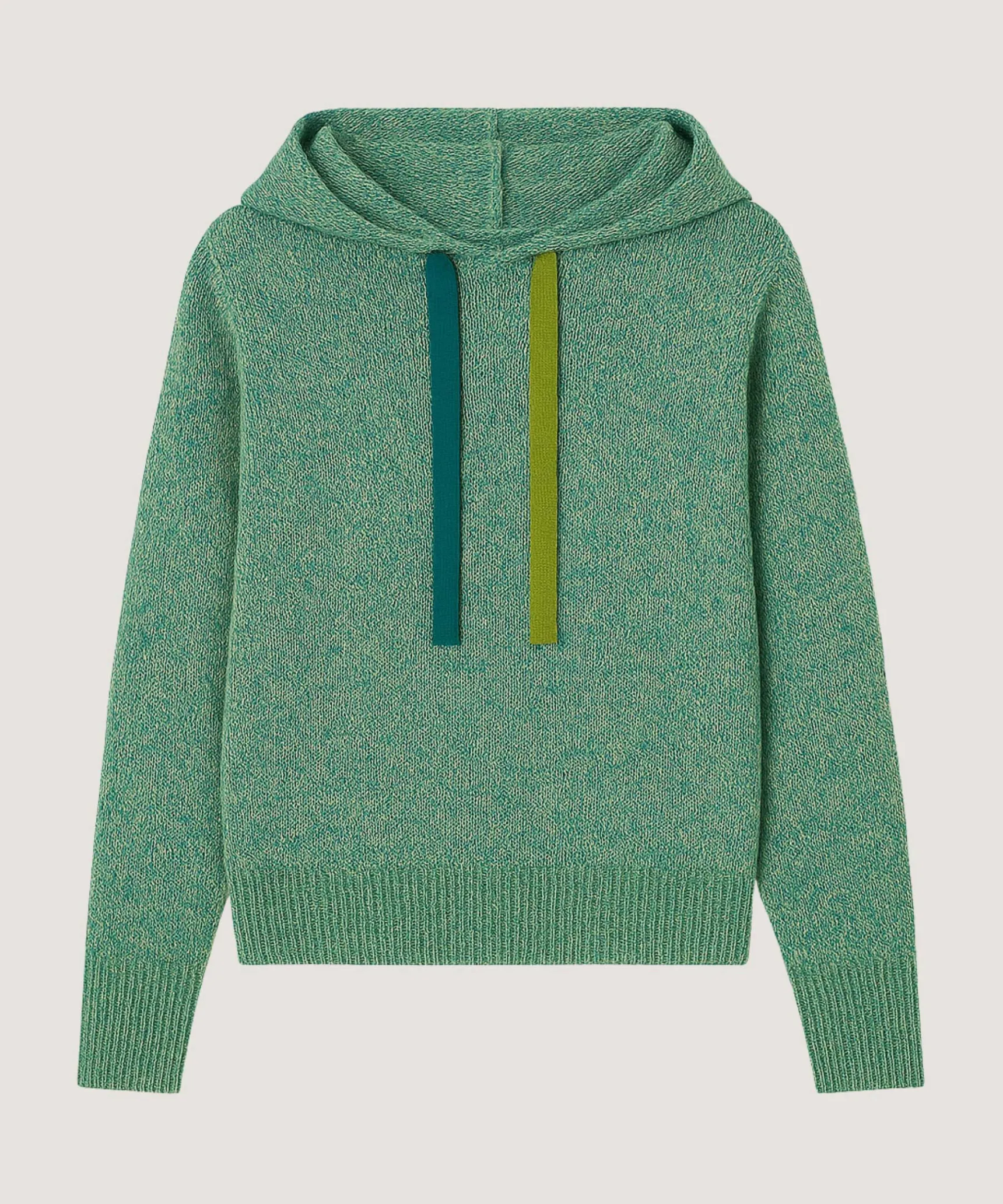 Online Rodier Pull oversize à capuche chiné vert