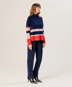 Rodier Pull oversize en cachemire bleu marine