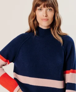 Rodier Pull oversize en cachemire bleu marine