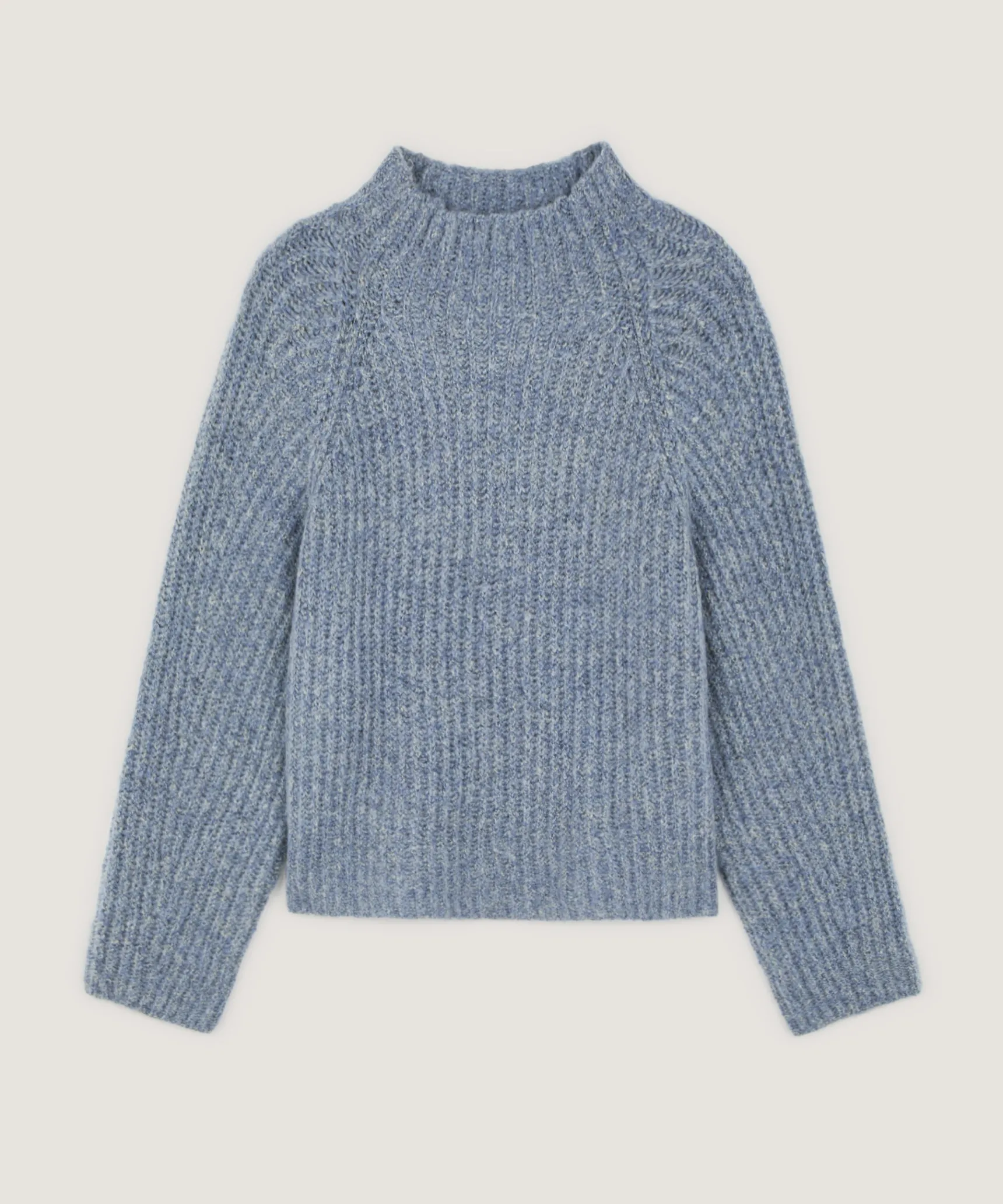 Outlet Rodier Pull oversize en grosse maille chiné bleu