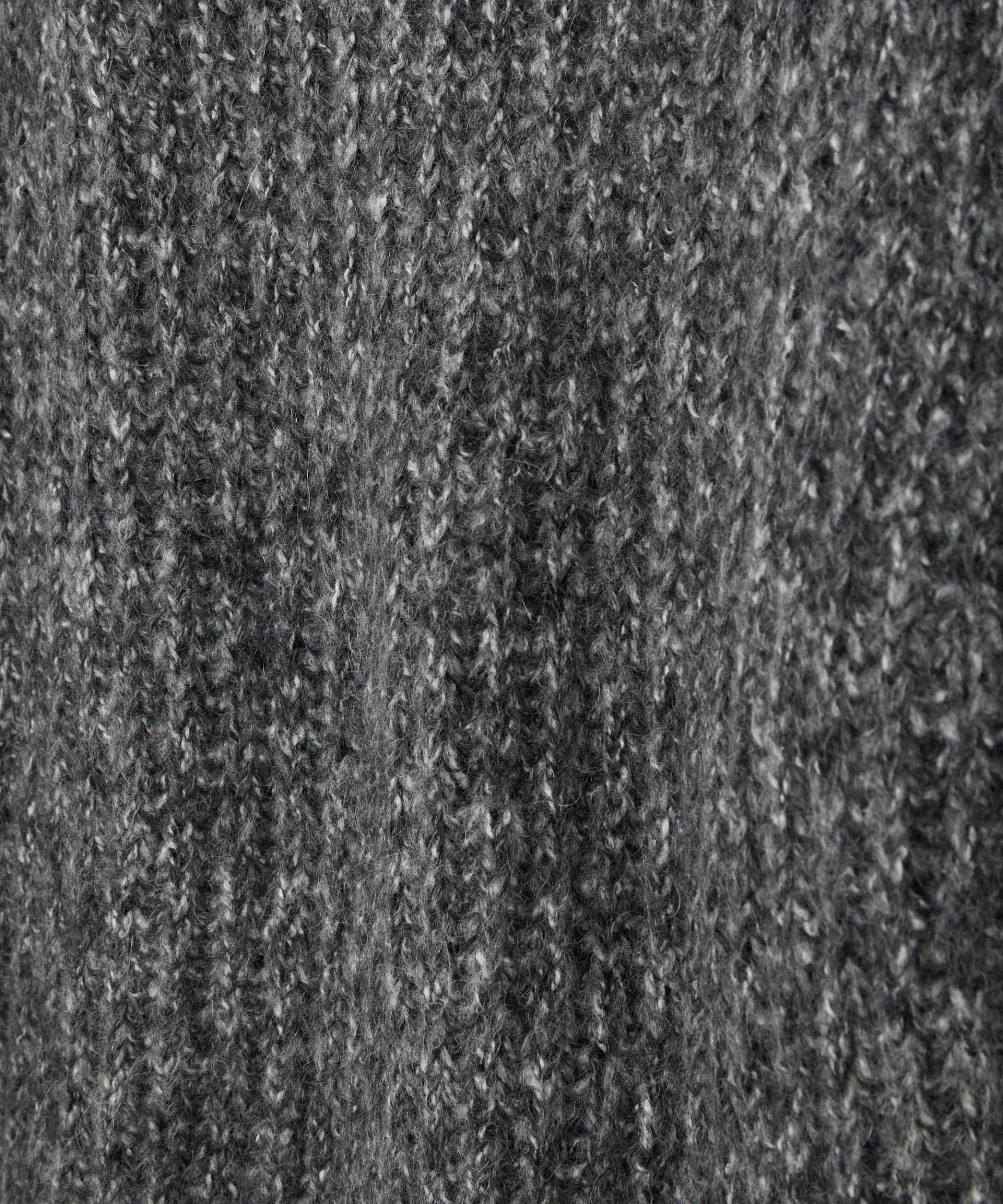 Hot Rodier Pull oversize en grosse maille chiné gris chiné