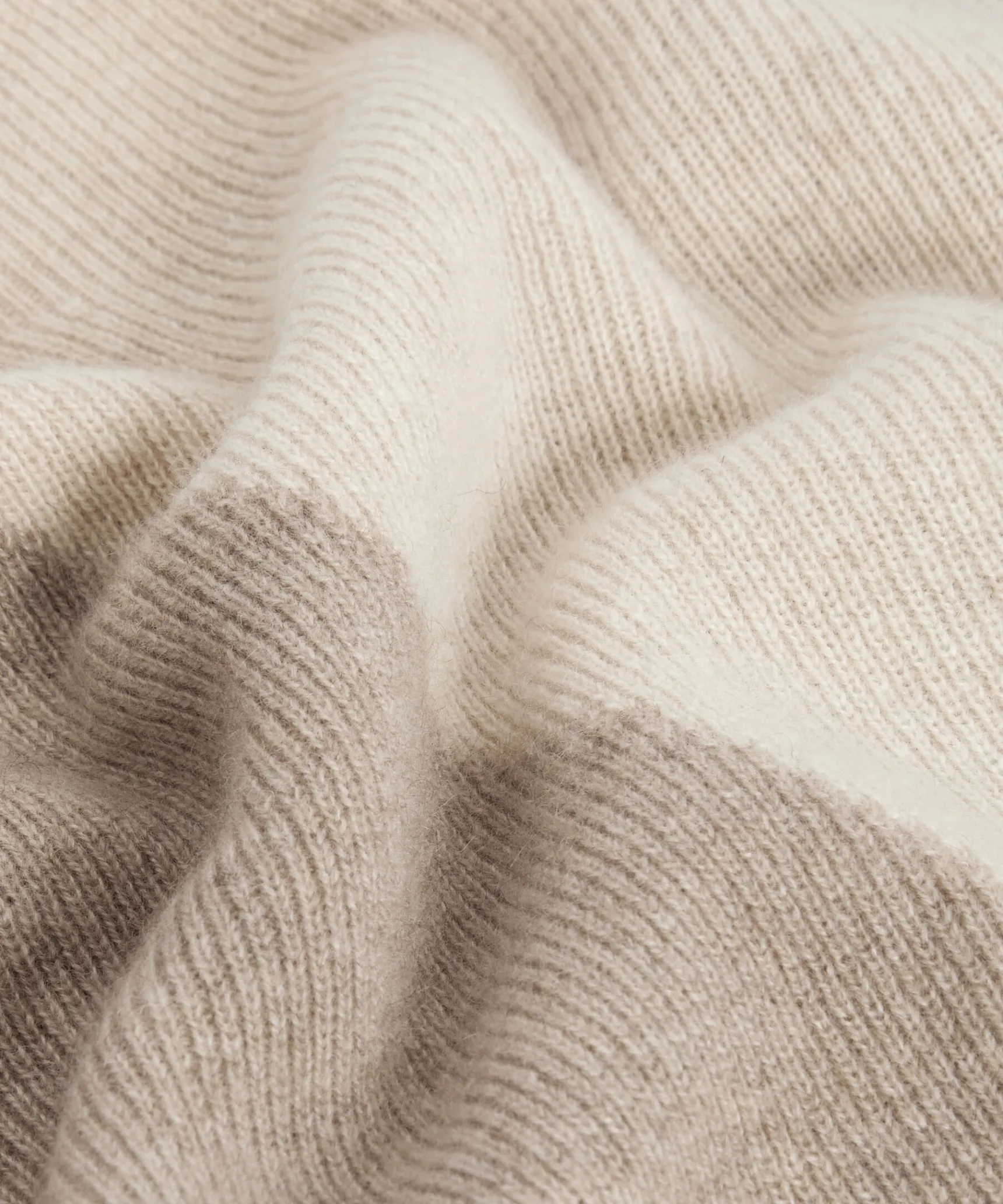 Discount Rodier Pull trompe l'œil en cachemire marron taupe