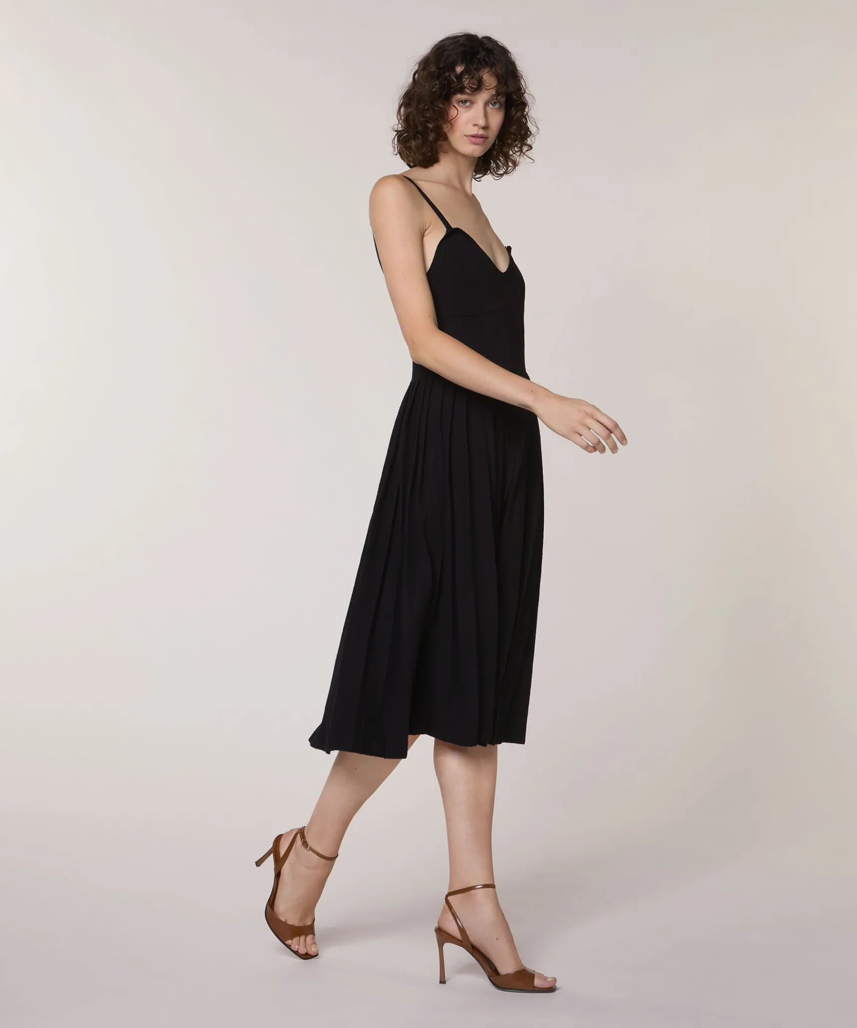 Online Rodier Robe longue en maille noir