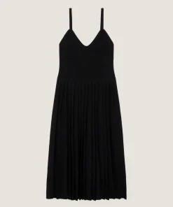 Online Rodier Robe longue en maille noir