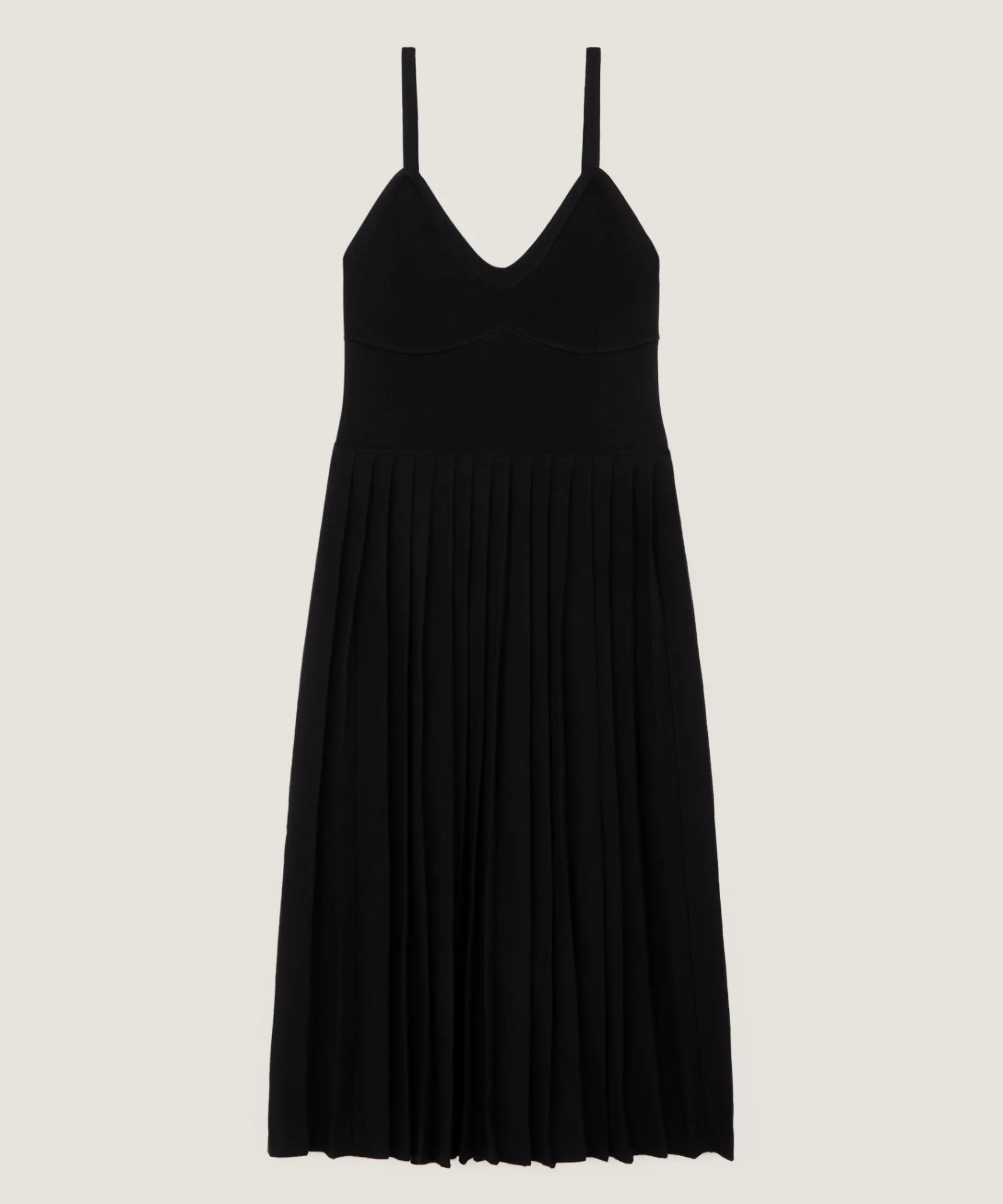 Online Rodier Robe longue en maille noir