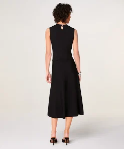 Best Rodier Robe longue évasée noir